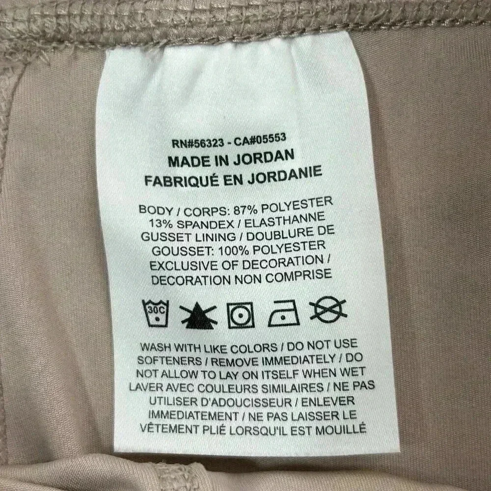 Nike Leggings Women's Small Yoga Velour Trim 7/8 High Rise Pink Mauve Athleisure - Picture 8 of 12